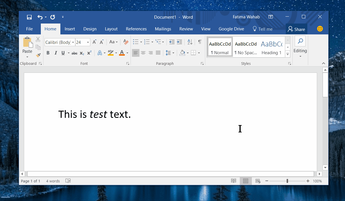 microsoft word to type documents